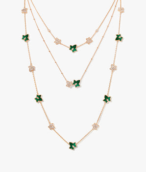 Malachite Bead 3-Piece Necklace Gift Set