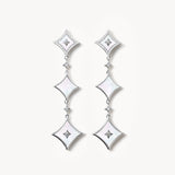 Mother-of-Pearl Chain Earrings