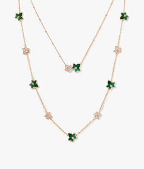 Malachite Bead 2-Piece Necklace Gift Set