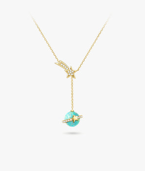 Heliocentric Opal Necklace