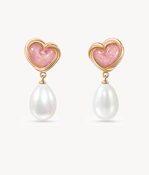 Tea-Time Rhodonite Earrings