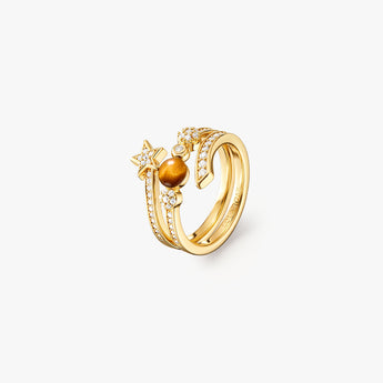 New Heliocentric Tiger's Eye Ring