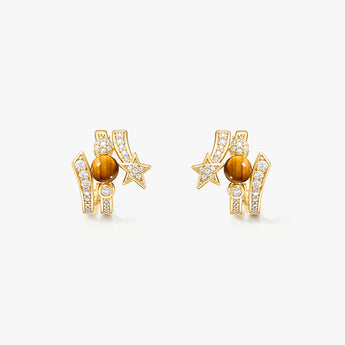 New Heliocentric Tiger' Eye Earrings