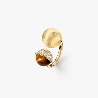 Lola Rose x AHALOLO Heliocentric Collection Tiger's Eye Ring
