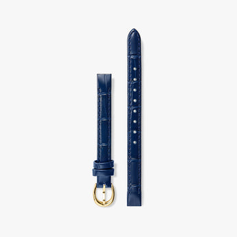 Mirror Watch Blue Leather Strap