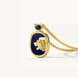 Lion Lapis Lazuli Necklace