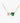 Malachite Bead Necklace, 2-leaf motif