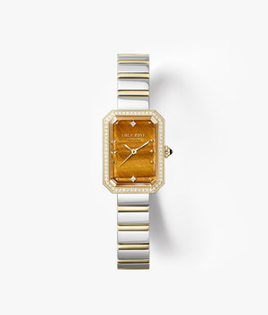 Ms. Lola Tiger’s Eye Watch with Zircon
