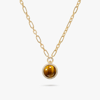 Lola Rose x AHALOLO Heliocentric Collection Tiger's Eye Necklace