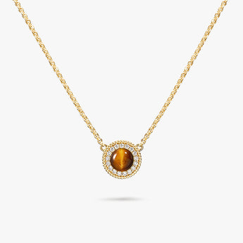 Lola Rose x AHALOLO Heliocentric Collection Tiger's Eye Necklace