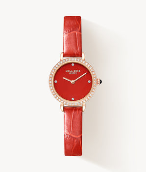 Carnelian Watch With Zircon