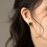Gallery Black Onyx Stud Earrings