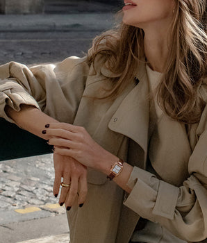 New Cube Mother of Pearl Watch