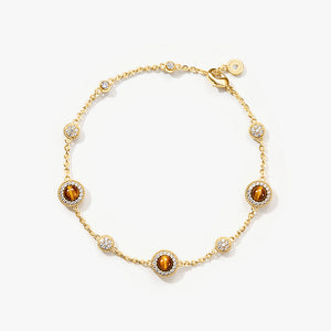 Heliocentric Tiger's Eye Bracelet
