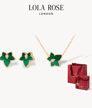 Malachite Bead Necklace & Earrings Set – Special Limited Edition Box