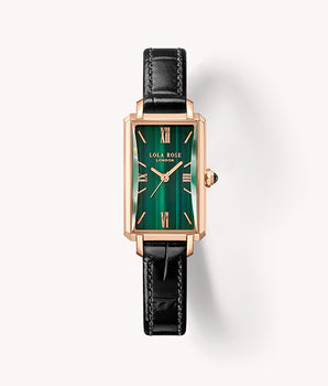 Slender Waist Malachite Textured Watch in Special Limited Edition Box