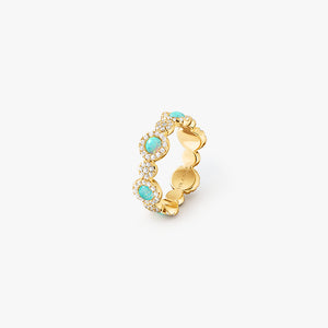 Heliocentric Opal Ring