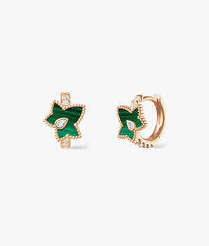[New In] Malachite Bead Huggie Earrings