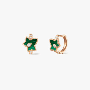 [New In] Malachite Bead Huggie Earrings