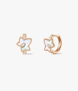 [New In] Mother of Pearl Bead Huggie Earrings