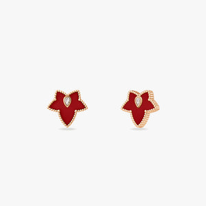 Carnelian Bead Earrings