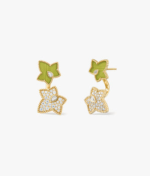 Lola Rose x AHALOLO Ivy Collection Green Calcite Stud Earrings