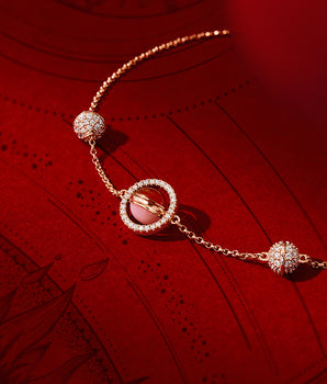 Heliocentric Pink Opal & Carnelian Bracelet in Special Limited Edition Box