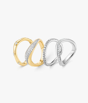 Vyne Zircon 4-Piece Ring Gift Set