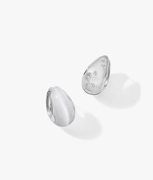 Katzenaugen-Glasohrringe