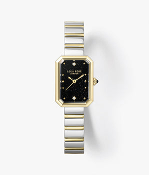 Ms. Lola Black Sandstone Watch with Quick-Release Strap