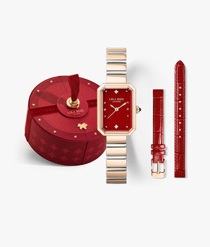 Ms Lola Red Carnelian Watch with Two Strap Set in Special Limited Edition Box