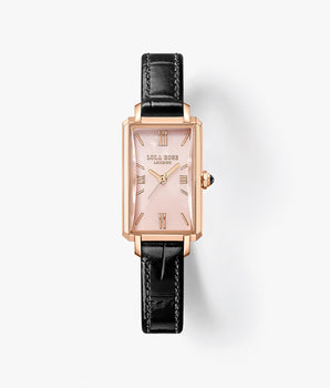 Slender Waist Light Pink Jelly Stone Watch