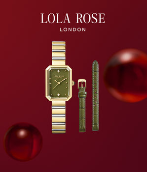 New Ms. Lola Green Onyx Watch With Two Strap Set  in Special Limited Edition Box