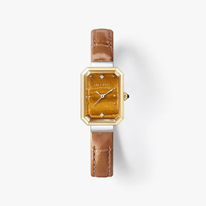 Ms. Lola Tiger’s Eye Watch with Quick-Release Strap
