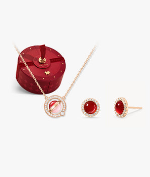 ヘリオセントリック カーネリアン ネックレス