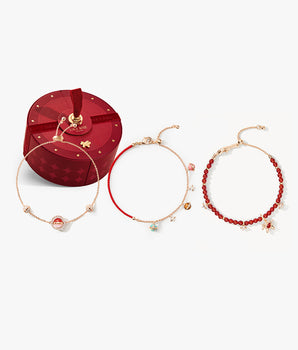 Heliocentric Limited Edition: Tiger Eye, Opal & Rhodonite Bracelet Set