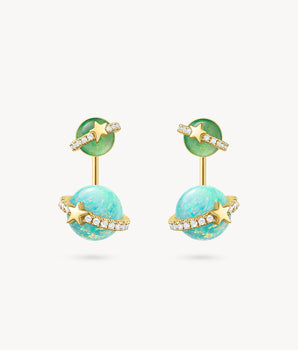 Heliocentric Opal Earrings