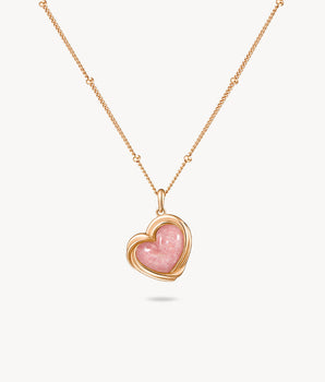 Collana di rodonite per l'ora del tè