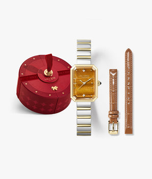 Ms Lola Tiger’s Eye Watch With Two Strap Set in Special Limited Edition Box
