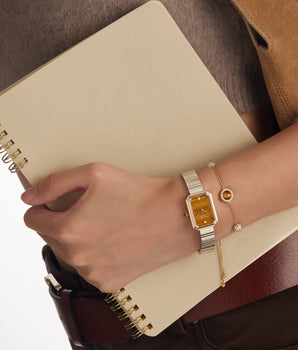 Ms Lola Tiger’s Eye Watch With Two Strap Set & Bracelet Gift Set