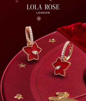 Red Carnelian Bead Drop Earrings in Special Limited Edition Box