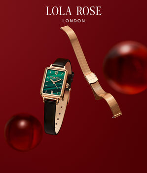 Malachite Textured Watch With Two Strap Set in Special Limited Edition Box