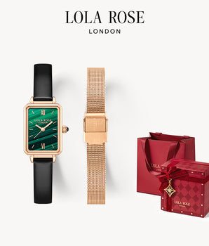 Malachite Textured Watch With Two Strap Set in Special Limited Edition Box