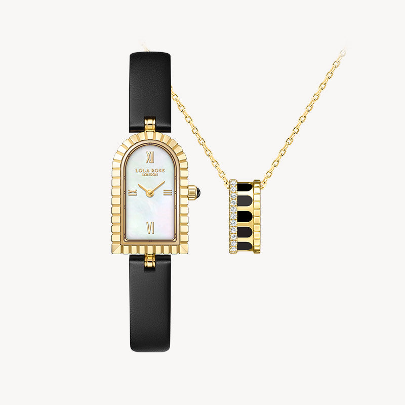 Arch Watch Necklace Gift Set