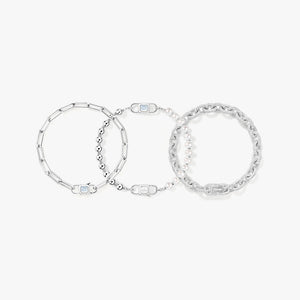 Urban Stacked Chain Bracelet Gift Set