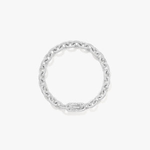 Urban Platinum-Tone Oval Chain Bracelet