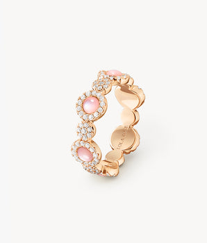 Heliocentric Pink Mother of Pearl Ring featuring pink mother-of-pearl details and a refined design for an elegant, contemporary look.