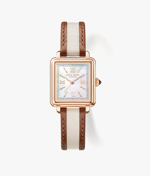 Holiday Cube Mother of Pearl Watch