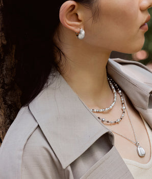 Katzenaugen-Glashalskette