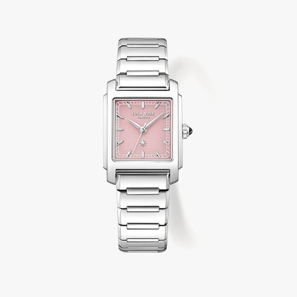 Lola Rose Urban Trail Pink Square Watch | Minimalist Geometric